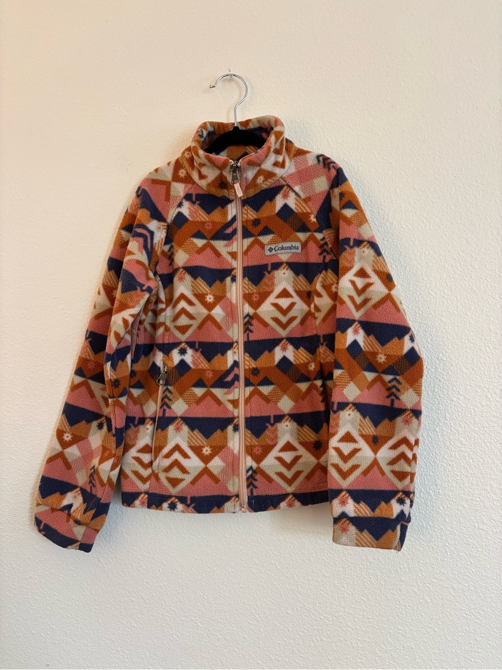 Columbia Girls' Benton Springs II Printed Fleece Jacket size 7/8